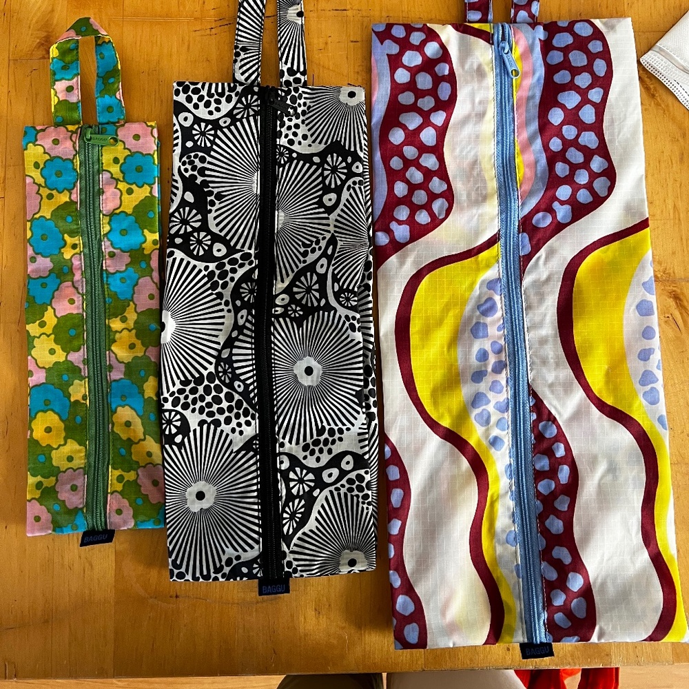 Baggu Woodblock 3D Zip Set